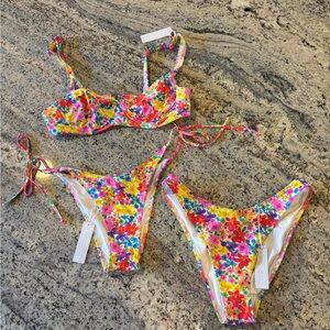 Bright Floral Bikini Set